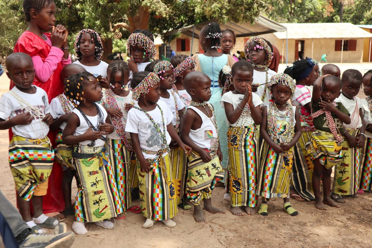 De kleuterschool in Kagnobon in Zuid-Senegal