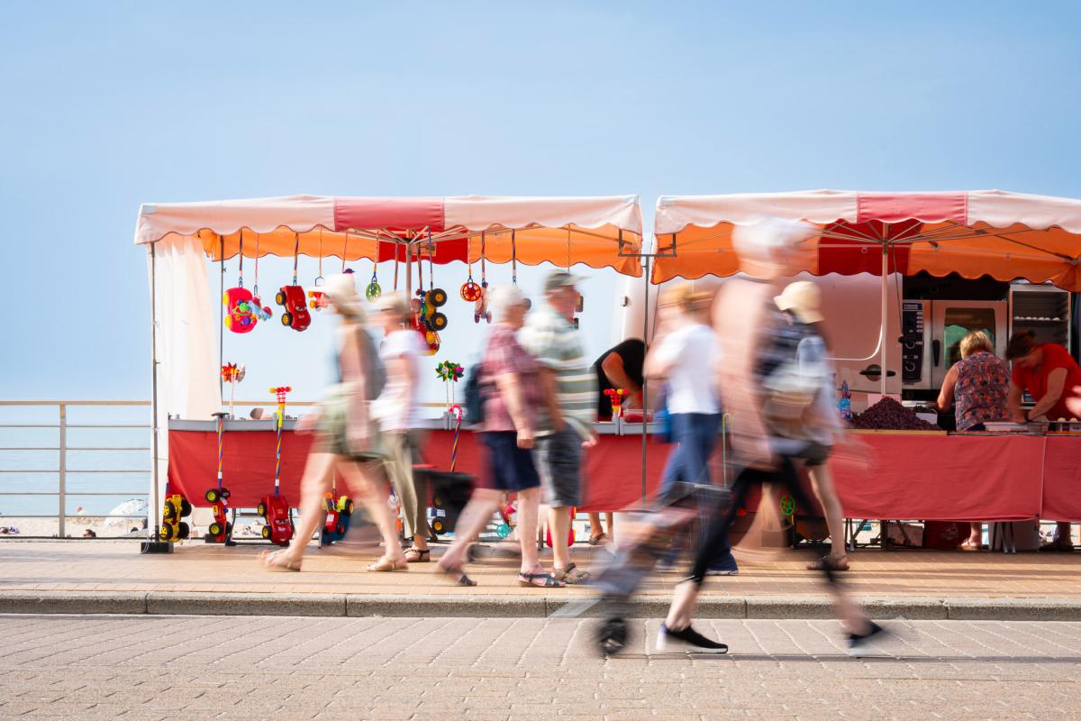Avondmarkt in Koksijde