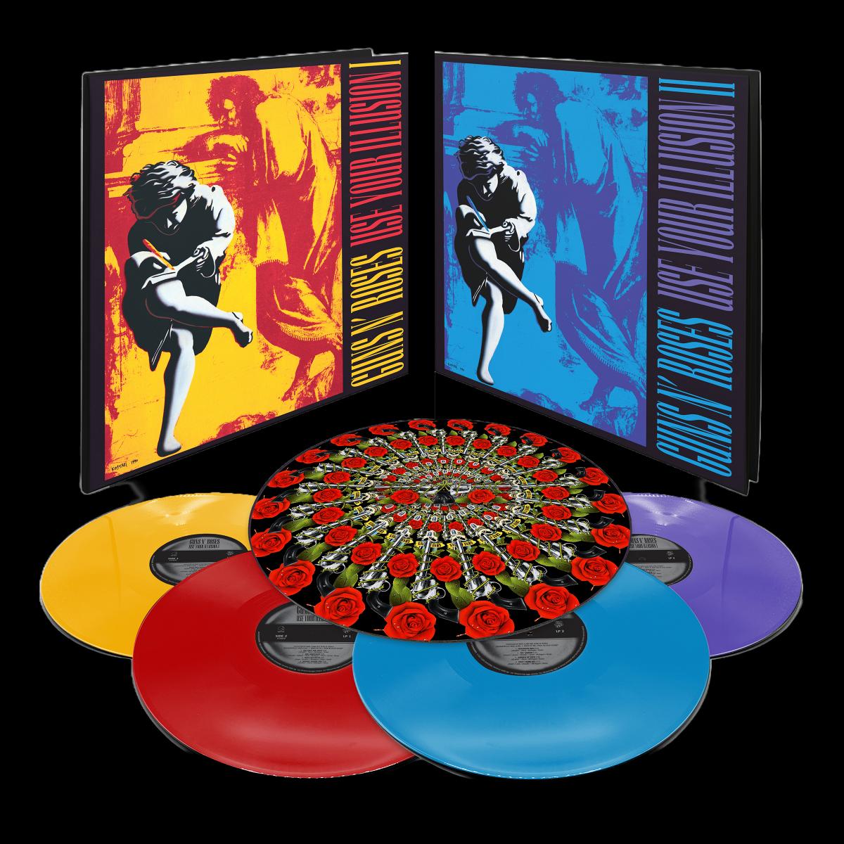 Slipmat voor anniversary box van Use Your Illusion van Guns N' Roses