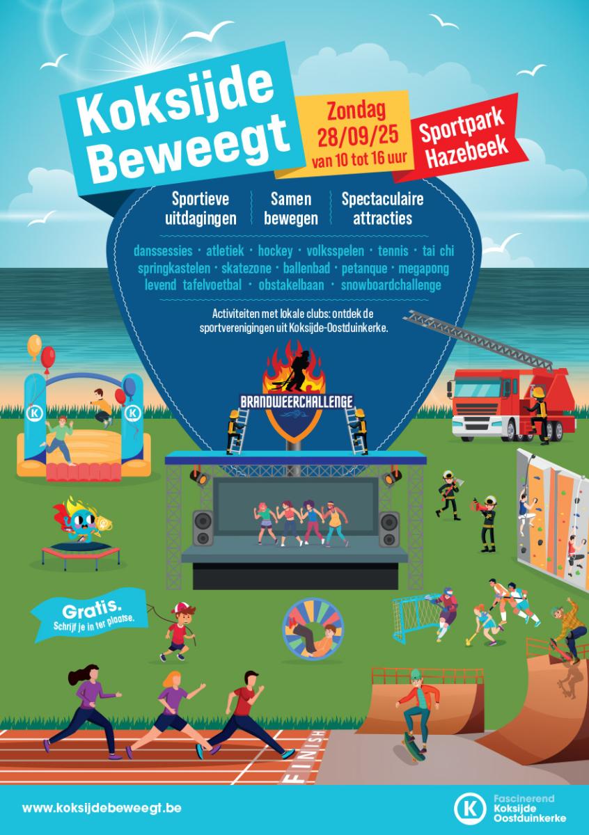Affiche Koksijde Beweegt
