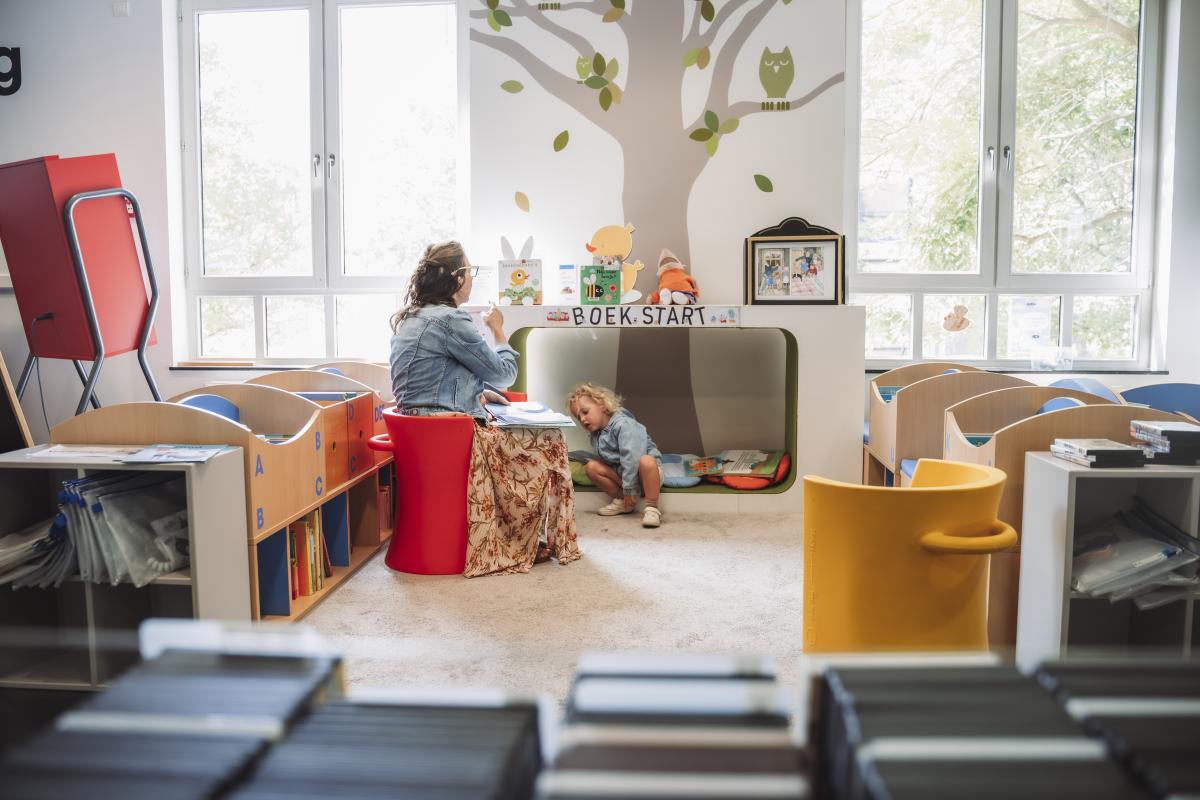 Boekenstartdag in de bibliotheek van Koksijde