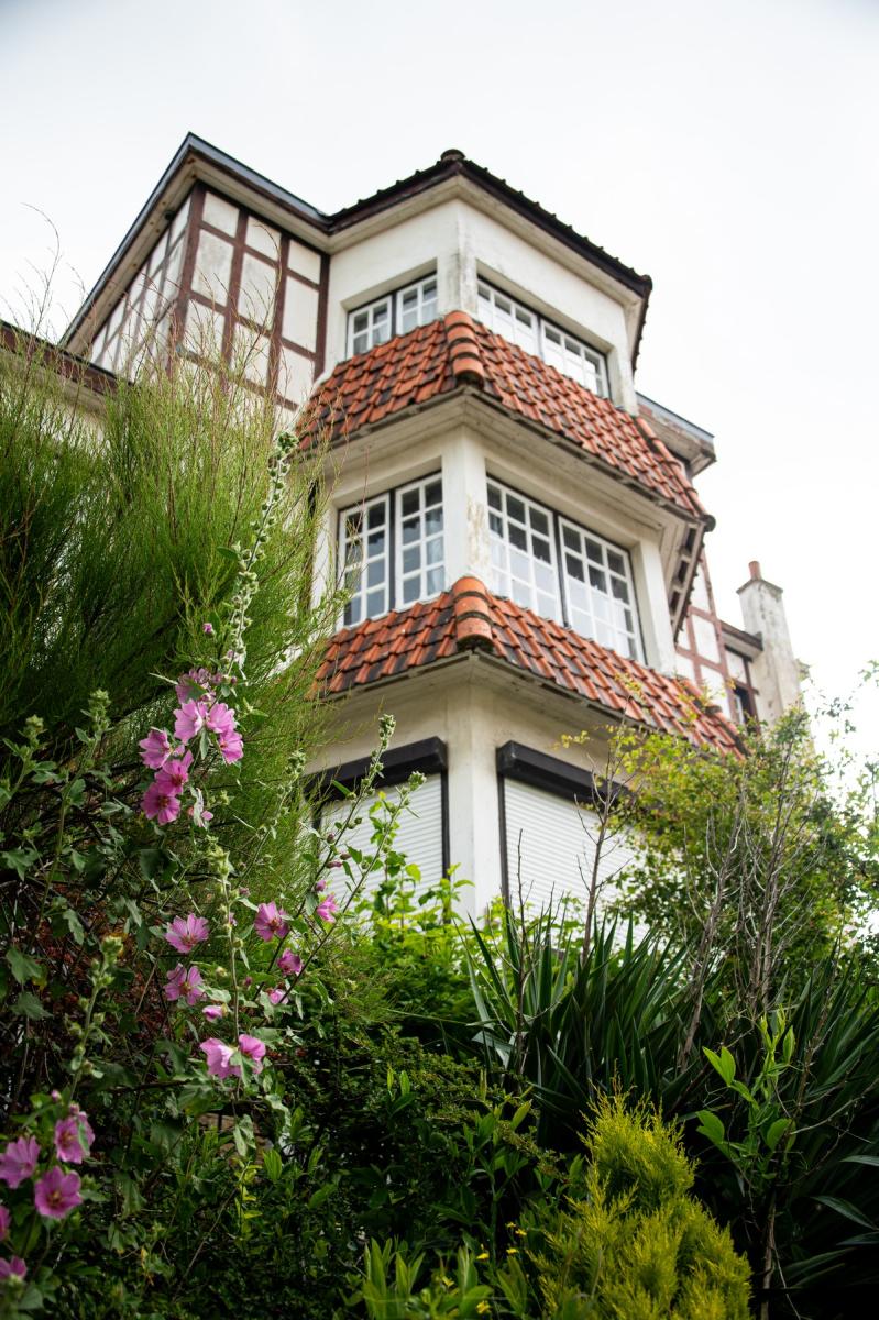 Een typisch huis in de villawijk Quartier Sénégalais in Koksijde-Bad.